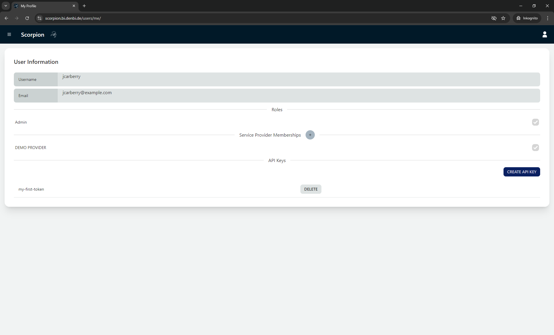 User Profile
