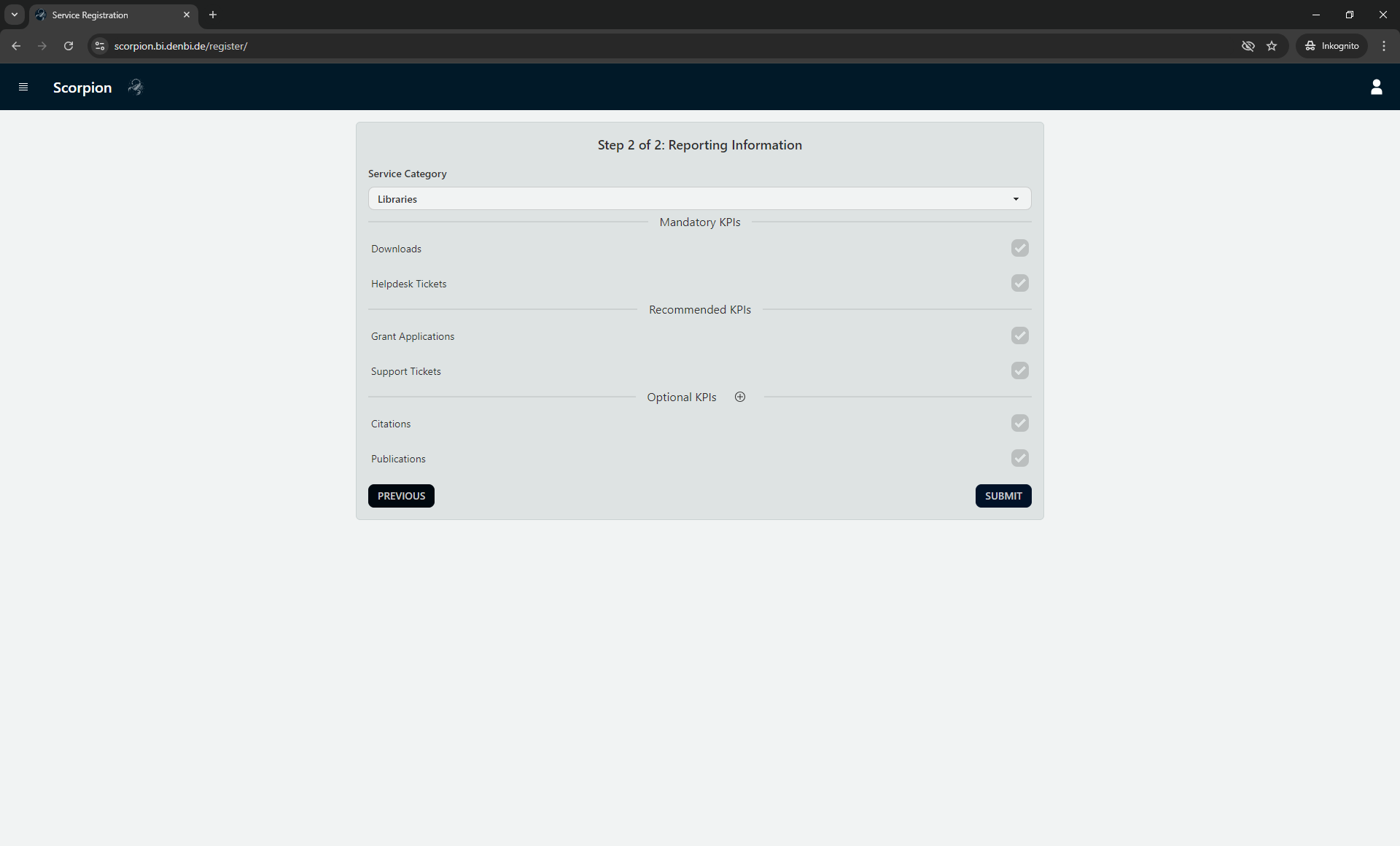 Service KPI Set